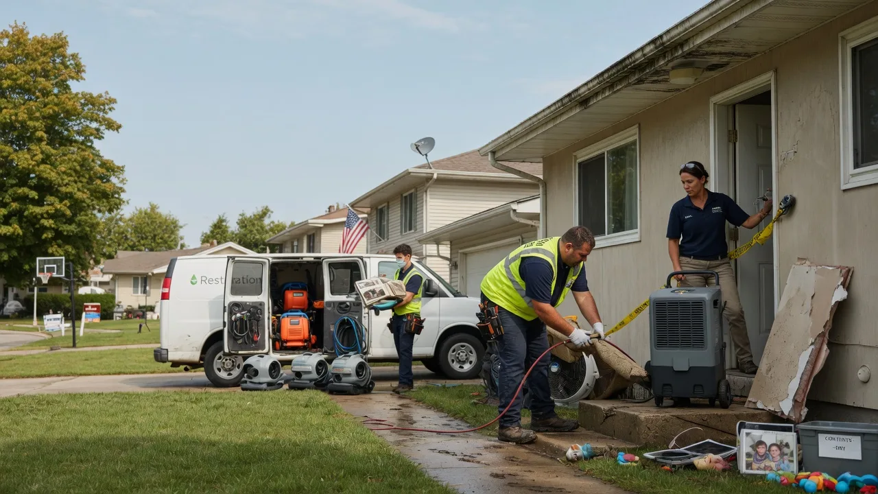 Water Damage Restoration in Highland, WI near me